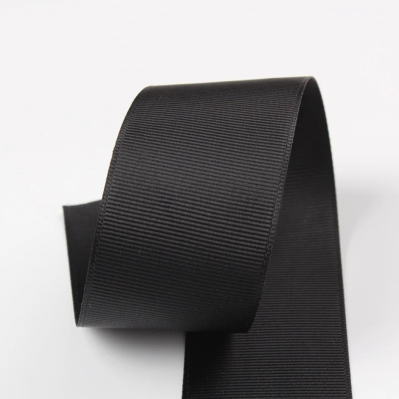 10 Meters Solid Grosgrain Ribbon Double Face Fabric for Gift Wrapping Wedding Decoration Sewing Crafts DIY Hair Bows Wholesale