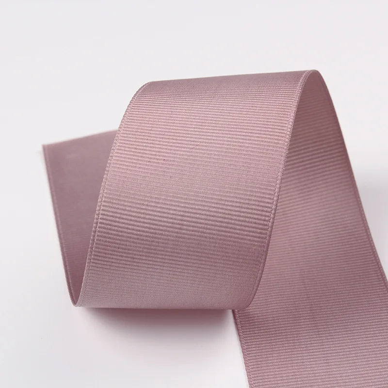 10 Meters Solid Grosgrain Ribbon Double Face Fabric for Gift Wrapping Wedding Decoration Sewing Crafts DIY Hair Bows Wholesale