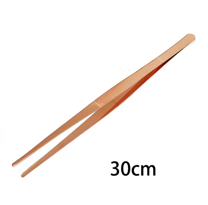 Stainless Steel Kitchen Seafood & bar Tweezer Food Tongs Tool Garnish Tongs Bar Accessories Copper/Gold Plated