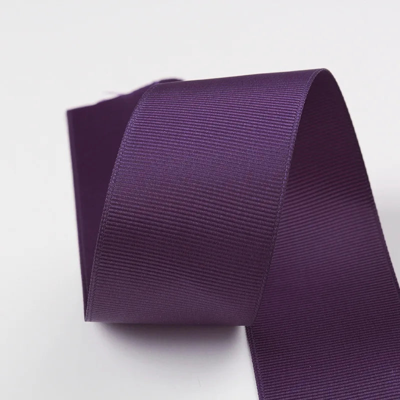 10 Meters Solid Grosgrain Ribbon Double Face Fabric for Gift Wrapping Wedding Decoration Sewing Crafts DIY Hair Bows Wholesale
