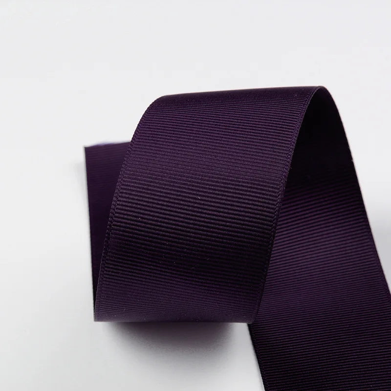 10 Meters Solid Grosgrain Ribbon Double Face Fabric for Gift Wrapping Wedding Decoration Sewing Crafts DIY Hair Bows Wholesale
