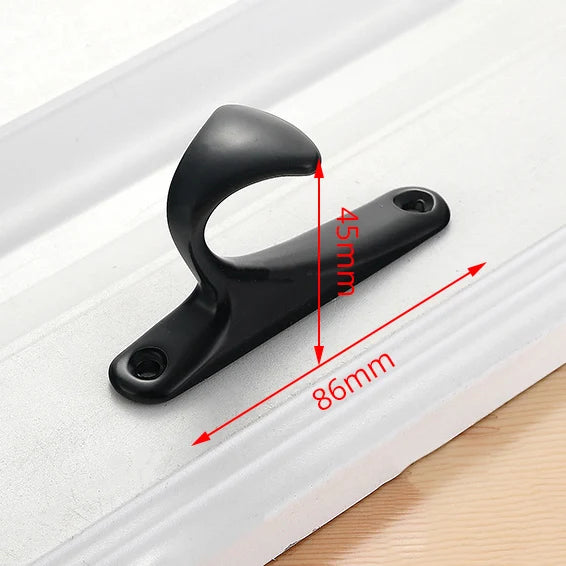 KAK 10PCS American Style Black Cabinet Handles Solid Aluminum Alloy Kitchen Cupboard Pull Drawer Knobs Furniture Handle Hardware
