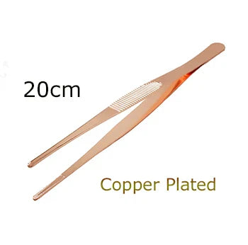 Stainless Steel Kitchen Seafood & bar Tweezer Food Tongs Tool Garnish Tongs Bar Accessories Copper/Gold Plated