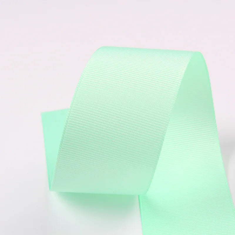 10 Meters Solid Grosgrain Ribbon Double Face Fabric for Gift Wrapping Wedding Decoration Sewing Crafts DIY Hair Bows Wholesale