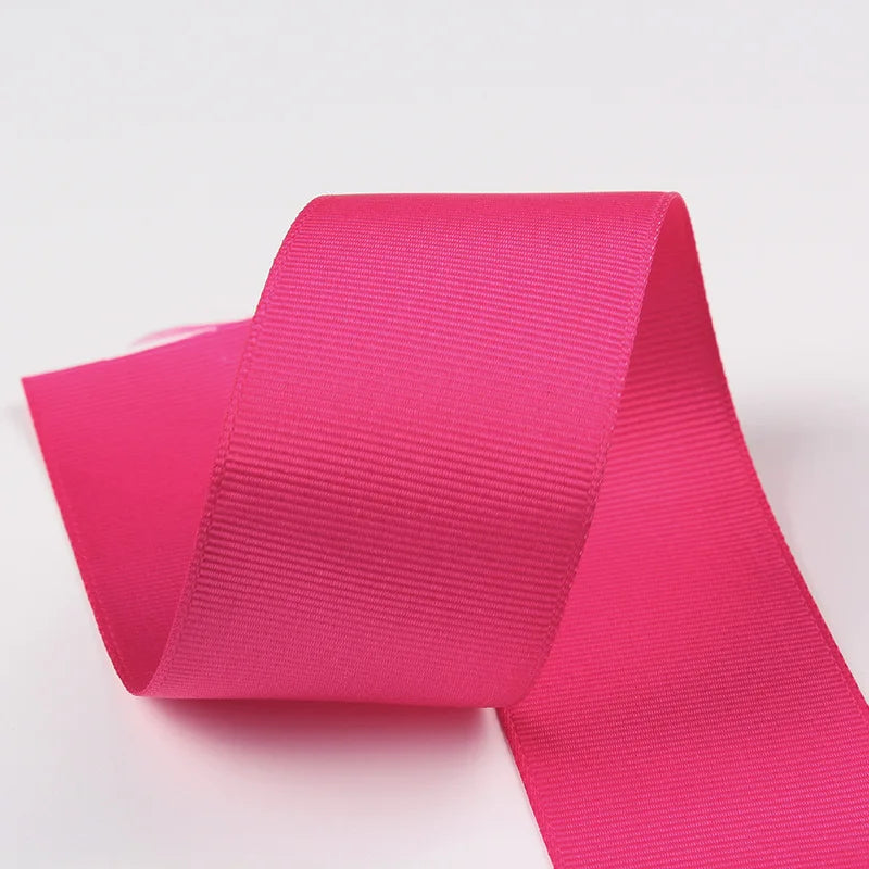 10 Meters Solid Grosgrain Ribbon Double Face Fabric for Gift Wrapping Wedding Decoration Sewing Crafts DIY Hair Bows Wholesale