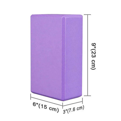 Yoga Blocks Quality High-Density EVA Foam Block Workout Exercise Stretching Body Building Sport Fitness Equipment
