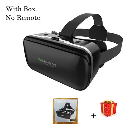VR Shinecon 6.0 Casque Virtual Reality Glasses 3 D 3d Goggles Headset Helmet For iPhone Android Smartphone Smart Phone Viar Lens
