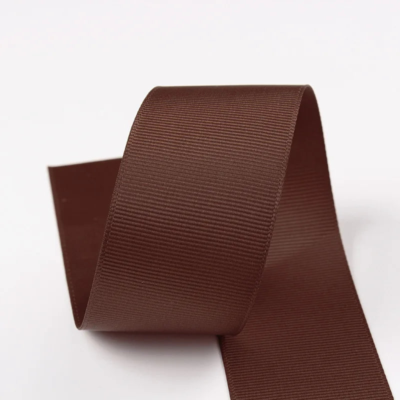 10 Meters Solid Grosgrain Ribbon Double Face Fabric for Gift Wrapping Wedding Decoration Sewing Crafts DIY Hair Bows Wholesale