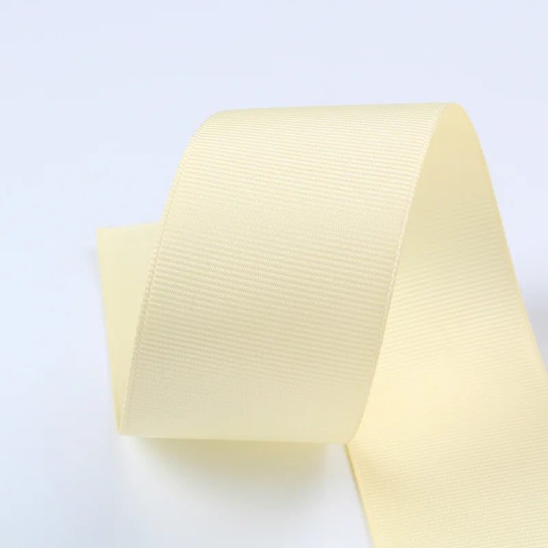 10 Meters Solid Grosgrain Ribbon Double Face Fabric for Gift Wrapping Wedding Decoration Sewing Crafts DIY Hair Bows Wholesale