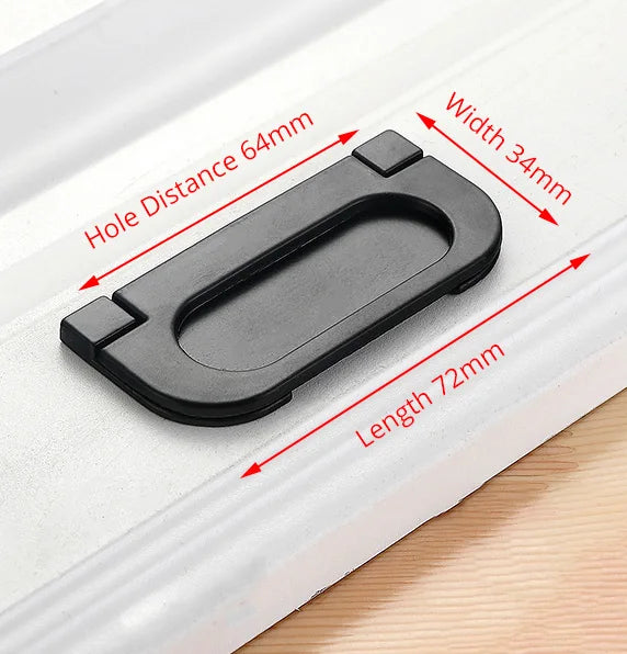 KAK 10PCS American Style Black Cabinet Handles Solid Aluminum Alloy Kitchen Cupboard Pull Drawer Knobs Furniture Handle Hardware