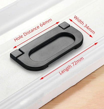 KAK 10PCS American Style Black Cabinet Handles Solid Aluminum Alloy Kitchen Cupboard Pull Drawer Knobs Furniture Handle Hardware