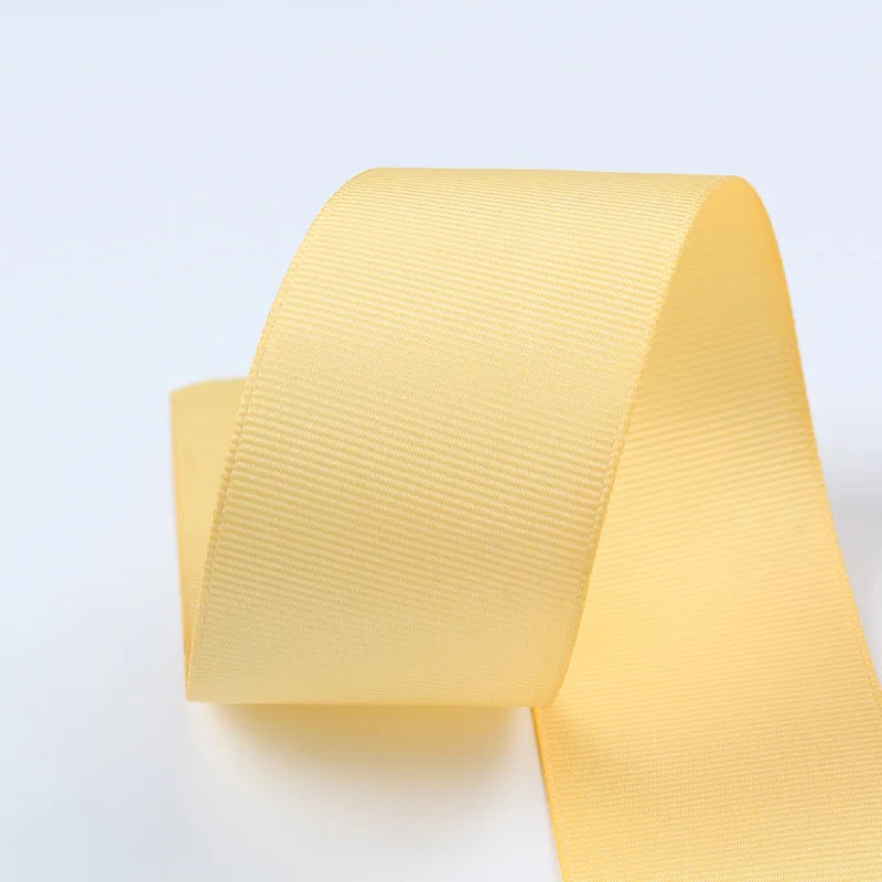 10 Meters Solid Grosgrain Ribbon Double Face Fabric for Gift Wrapping Wedding Decoration Sewing Crafts DIY Hair Bows Wholesale