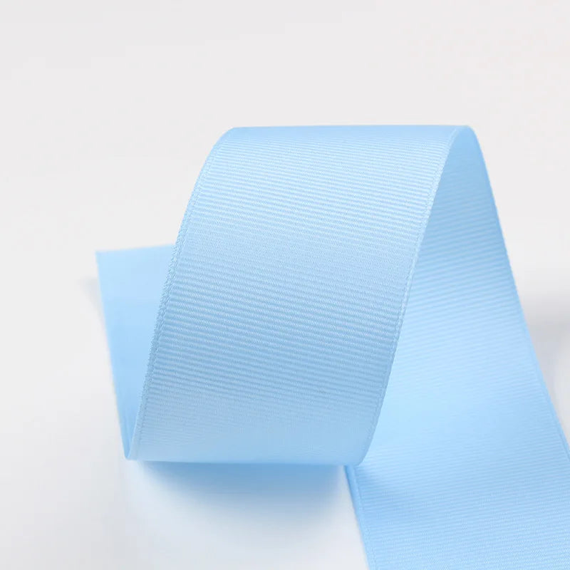 10 Meters Solid Grosgrain Ribbon Double Face Fabric for Gift Wrapping Wedding Decoration Sewing Crafts DIY Hair Bows Wholesale
