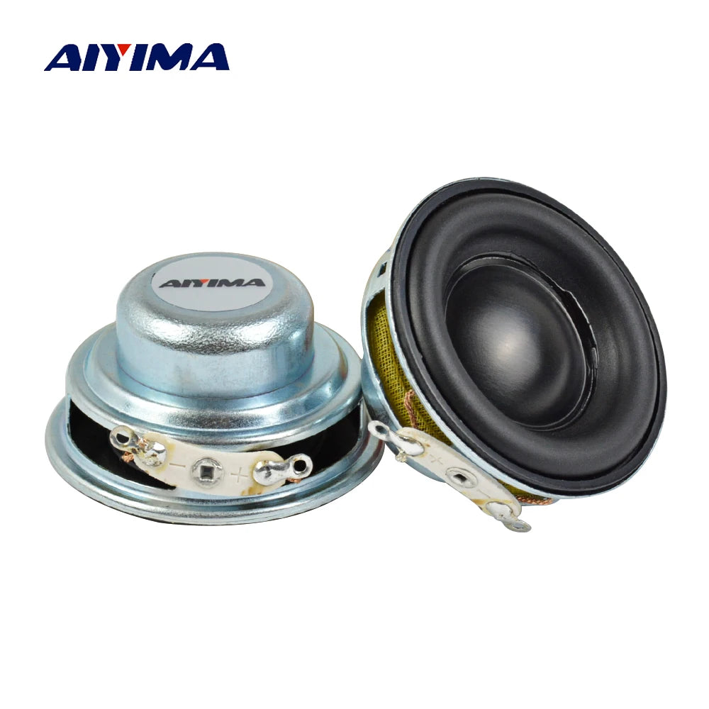 AIYIMA 2Pcs 40MM Mini Audio Tragbare Lautsprecher 16 Core 4 Ohm 5W Vollständige Palette Lautsprecher Gummi Seite NdFeB magnetische Lautsprecher 