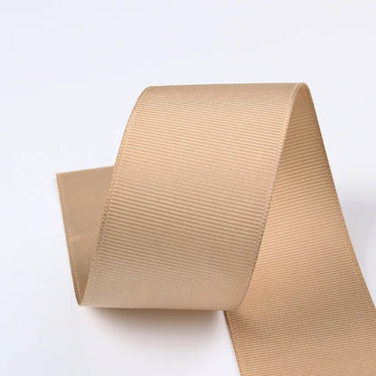 10 Meters Solid Grosgrain Ribbon Double Face Fabric for Gift Wrapping Wedding Decoration Sewing Crafts DIY Hair Bows Wholesale