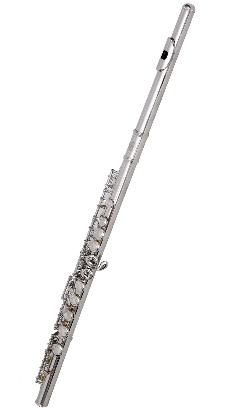 MORESKY 16/17 Close/Open Holes C Key Flute Instrument Cupronickel Nickel Plated Concert Flute with E key