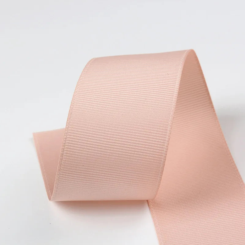 10 Meters Solid Grosgrain Ribbon Double Face Fabric for Gift Wrapping Wedding Decoration Sewing Crafts DIY Hair Bows Wholesale