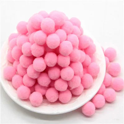 8/10/15/20/25/30mm Mini Fluffy Soft Pom Poms Pompoms Ball Handmade Kids Toys Wedding Christmas Decor DIY Sewing Craft Supplies