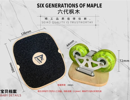 Two Separated Skateboard Maple Wood Drift Board Split Cruiser Skate Board