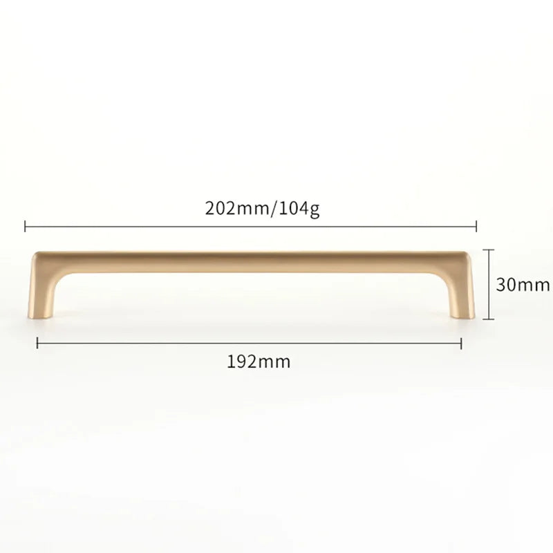 WV Modern Minimalist Pulls Cupboard Dressers Brass Gold Cabinet Door Handles Closet Drawer Knobs Kitchen Furniture Hardware