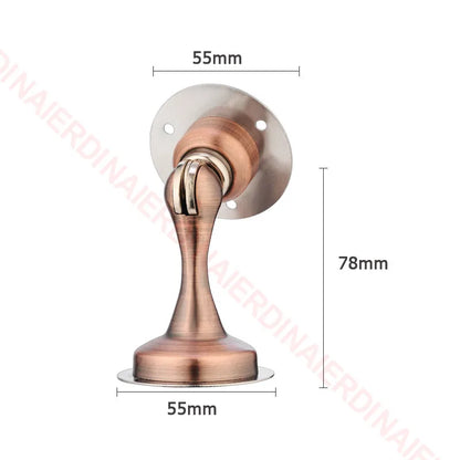 NAIERDI 304 Stainless Steel Door Stopper,Magnetic Door Stop,Door Catch,Nail-free Screws for Stronger Mount,Furniture Hardware