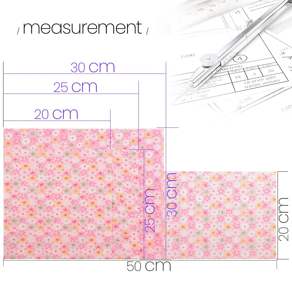 Teramila Flower Design 20x25cm 100% Cotton Fabric Telas Patchwork Printed Tissu Handmade DIY Quilting Home Sewing Material Cloth