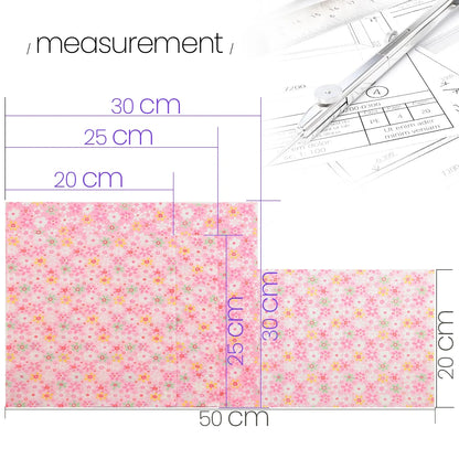 Teramila Flower Design 20x25cm 100% Cotton Fabric Telas Patchwork Printed Tissu Handmade DIY Quilting Home Sewing Material Cloth