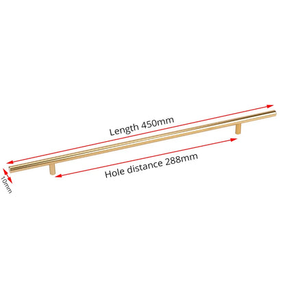 Black Gold Cupboard Handle Brushed Stainless Steel Kitchen Cabinet Door Knob Furniture Drawer Pull  Hardware Pulls  Bar Handle