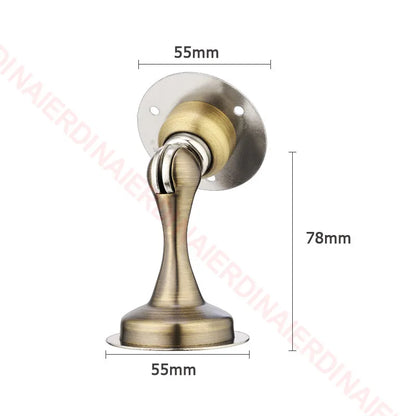 NAIERDI 304 Stainless Steel Door Stopper,Magnetic Door Stop,Door Catch,Nail-free Screws for Stronger Mount,Furniture Hardware