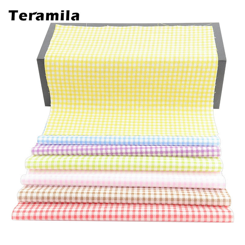 Teramila Flower Design 20x25cm 100% Cotton Fabric Telas Patchwork Printed Tissu Handmade DIY Quilting Home Sewing Material Cloth