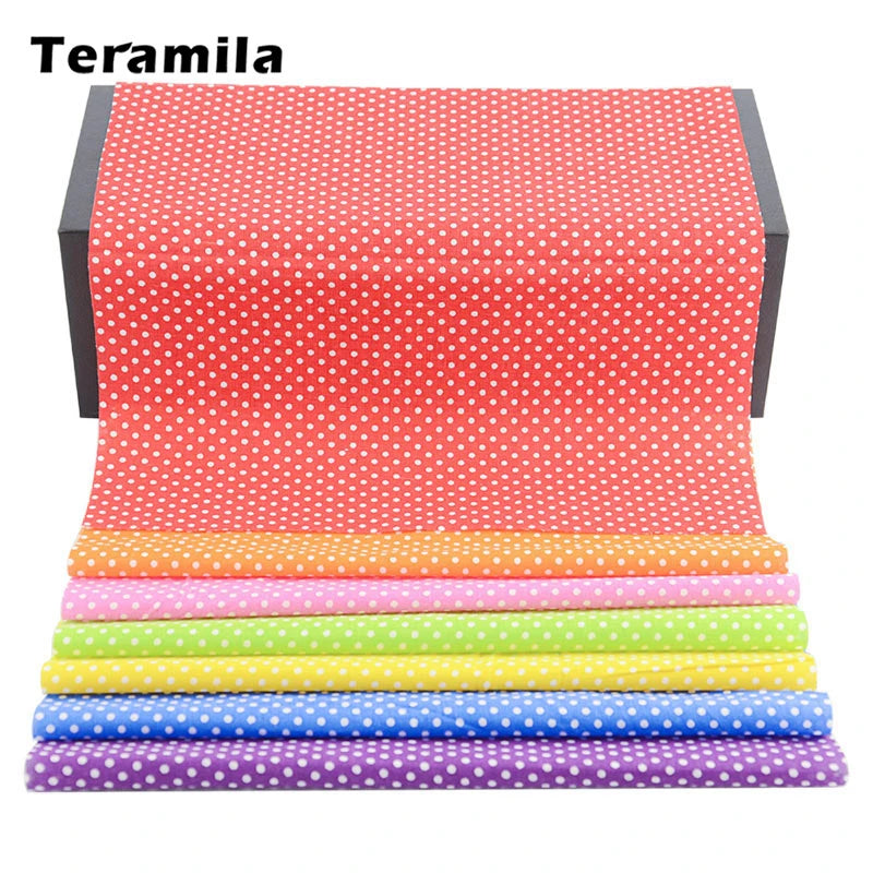 Teramila Flower Design 20x25cm 100% Cotton Fabric Telas Patchwork Printed Tissu Handmade DIY Quilting Home Sewing Material Cloth