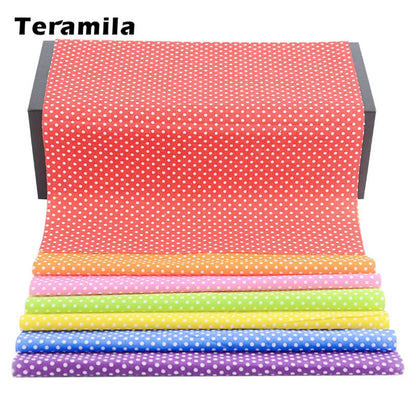 Teramila Flower Design 20x25cm 100% Cotton Fabric Telas Patchwork Printed Tissu Handmade DIY Quilting Home Sewing Material Cloth