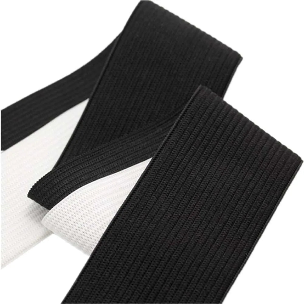 4~8Meter 20mm/25mm/30mm/35mm/40mm/45mm/50mm White Black Nylon Highest Elastic Bands Garment Trousers Sewing Accessories