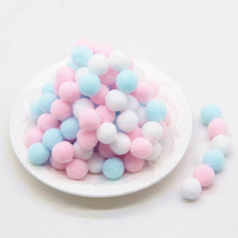 8/10/15/20/25/30mm Mini Fluffy Soft Pom Poms Pompoms Ball Handmade Kids Toys Wedding Christmas Decor DIY Sewing Craft Supplies