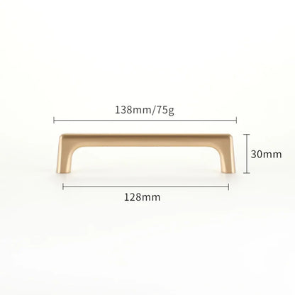 WV Modern Minimalist Pulls Cupboard Dressers Brass Gold Cabinet Door Handles Closet Drawer Knobs Kitchen Furniture Hardware