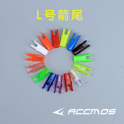 50pcs Archery ID3.2/4.2/6.2/5.2/8mm Arrow Aluminum Pin or Plastic L Nock Carbon Arrow Shaft Compound Bow Fiber Hunting Shooting