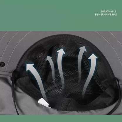 Summer Sun Hats UV Protection Outdoor Hunting Fishing Cap For Men Women Hiking Camping Visor Bucket Hat Neck Flap Fisherman Hat