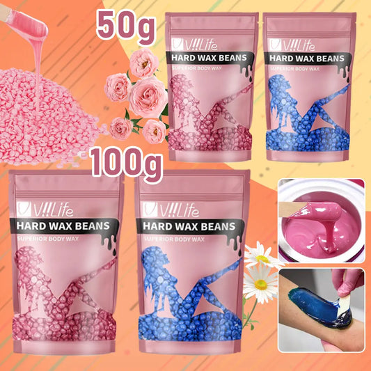 50/100g Brazilian Hard Waxing Wax Beans Fast Waxing Machine Hot Film Painless For Body Hairs Removal Beans Unisex Hair Removal