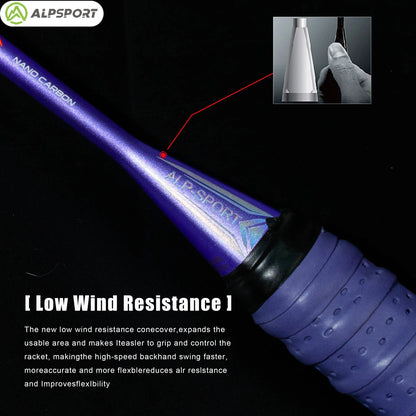 ALP GJ 10U Ultralight 52g T800 Bow And Arrow Badminton Racket Authentic Tensile Force 13kg Outdoor Sports Carbon Fiber Titanium