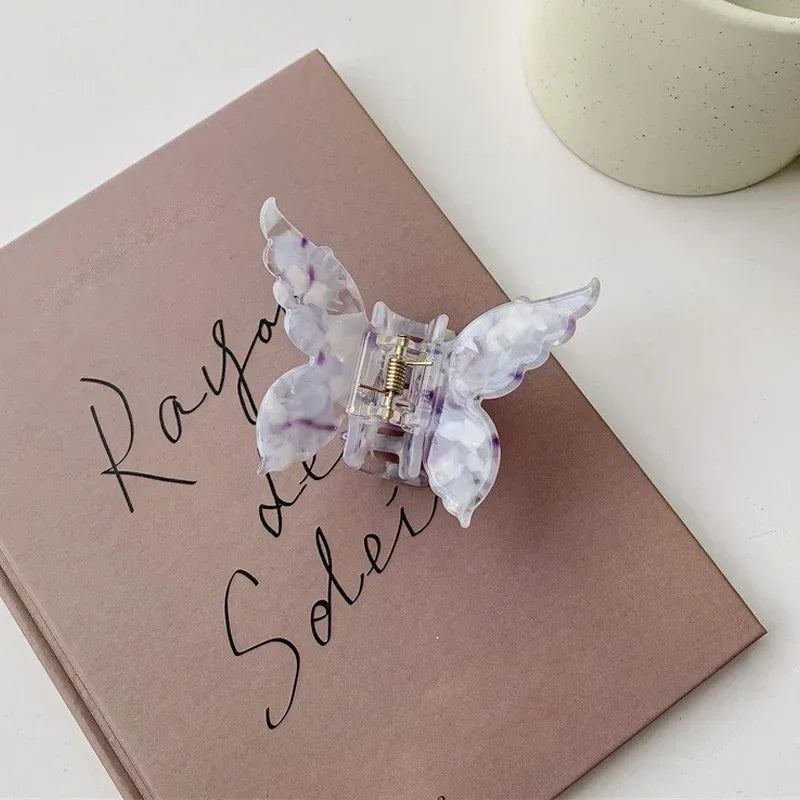 Acetate Butterfly Hair Claw Colorful French Style Hair Styling Tools Accessories Retro Elegant Hair Clamps Women Sweet Hairpins