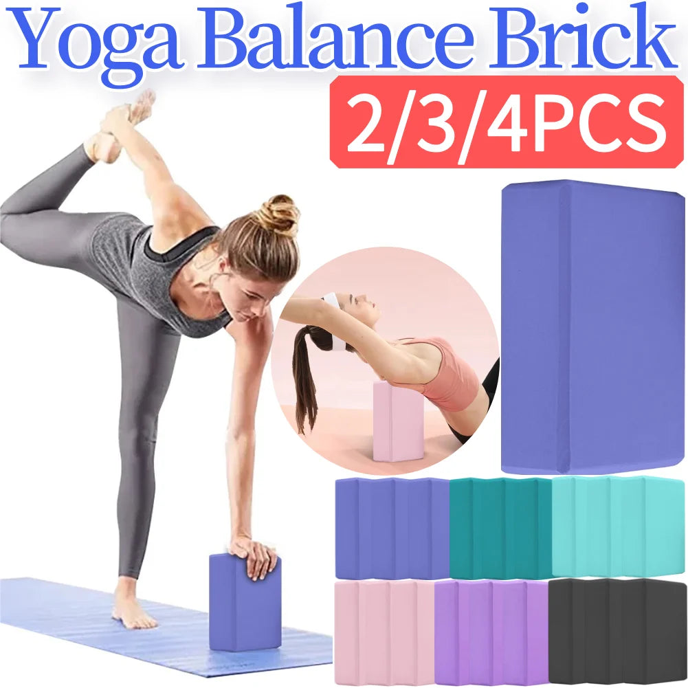 EVA Yoga Block Solid Color Gym Training Blocks Moisture-Proof High Density Yoga Blocks Body Shaping Yoga Blocks for Yoga Pilates