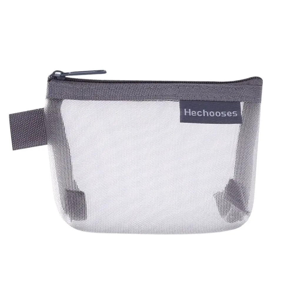 Mesh Coin Purse Key Lipstick Nylon Three-dimensional Coin Bag Small Item Storage Mini Cosmetic Bag Office