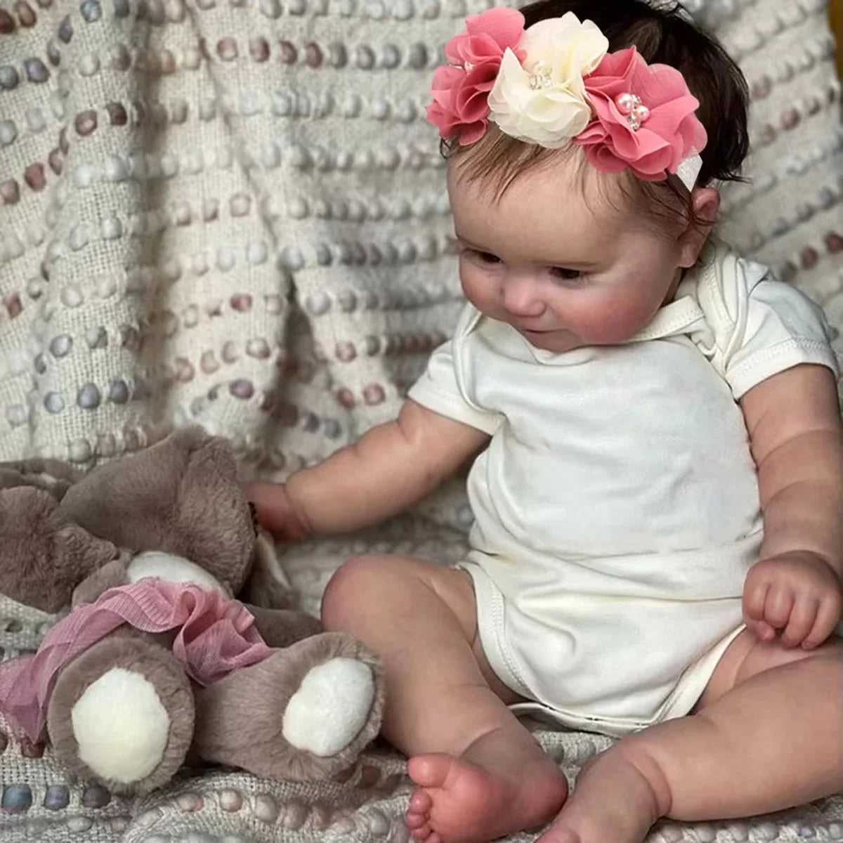 50cm 20in Realistic finished product Like a newborn baby doll The baby doll has been painted Already Painted Reborn Doll