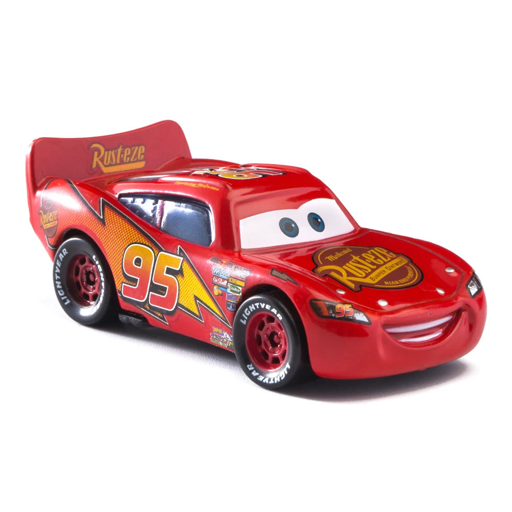 Cars Disney Pixar Cars Lightning McQueen Mater Jackson Storm The King Mater 1:55 Metal Alloy Car Toy Model Toys Children Gifts