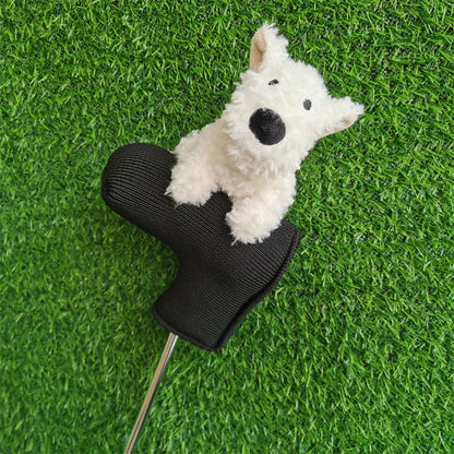 Highland Dog Golf Driver Headcover Fairway Wood Blade Putter Head Cover Drop Shipping