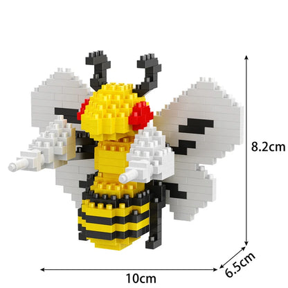 Building Blocks Assembly Anime Picachu Charizard Doll Blastoise Bulbasaur Gengar Bricks Figures Toy for Kid Gift hot