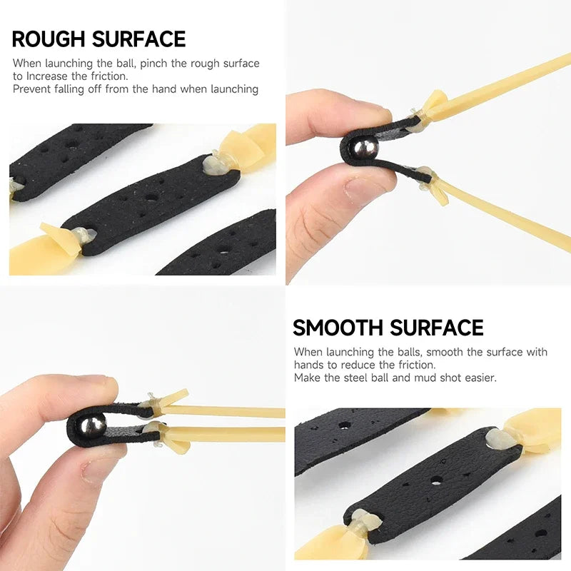 1/3/5Pcs 2.0mm Thickened Slingsshot Rubber Band High Elasticity High Precision Latex Rubber Band Slingshot Shooting Accessories