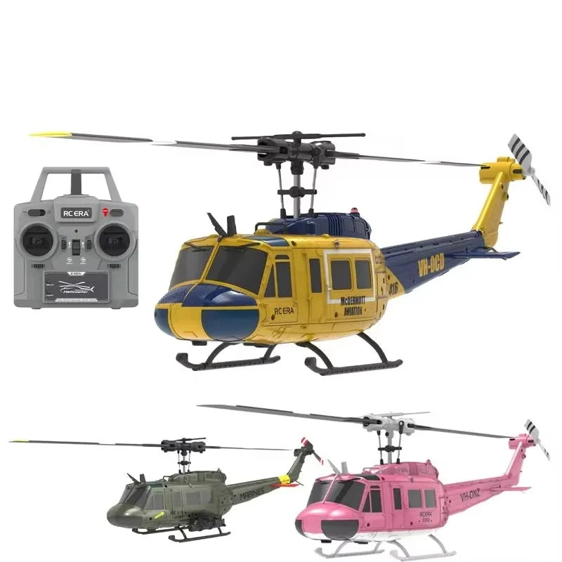 2.4G Hot UH-1 Huey 2.4G remote control helicopter six-channel six-axis gyroscope one-button inverted aerobatic helicopter model