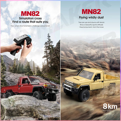 1:12 Rc Car Skymaker Mn Model Mn82 Retro Full-scale Simulation LC79 RTR 2.4g 4WD 280 Motor Remote Control RC Truck Model Car Toy