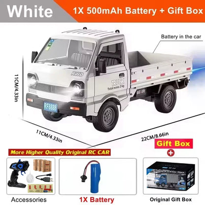 Neues ferngesteuertes Auto KF21 1:16, 2,4 GHz, simuliert Drift- und Kletter-Trucks mit Sprühnebel und LED-Leuchten, Spielzeug für Kinder und Jungen, Geschenk 